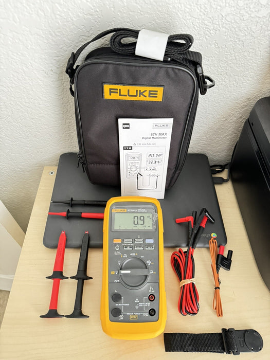Fluke 87V MAX E2 Industrial Electrician Combo Kit / SHIPS FAST - FREE SHIPPING