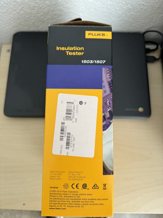 FLUKE 1507 DIGITAL MEGOHMMETER INSULATION RESISTANCE TESTER