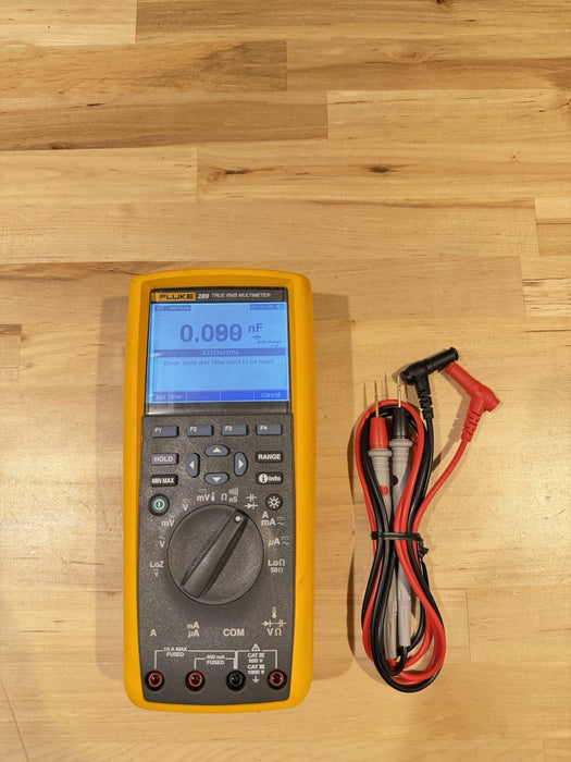 FLUKE 289 TRUE RMS ELECTRONIC LOGGING DIGITAL MULTIMETER WITH LEADS & CLIPS #4