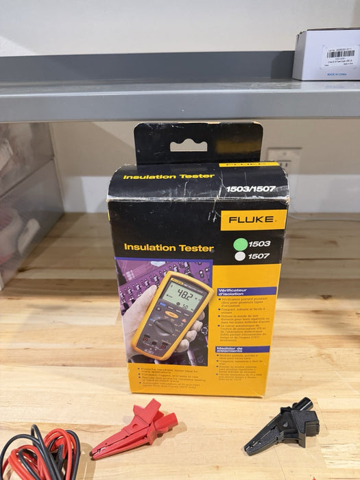FLUKE 1503 INSULATION TESTER WITH ACCESSORIES