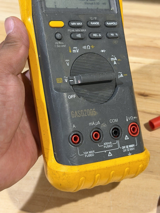 FLUKE 87V TRUE RMS MULTIMETER W/ LEADS - TESTED (SHIPS FAST)