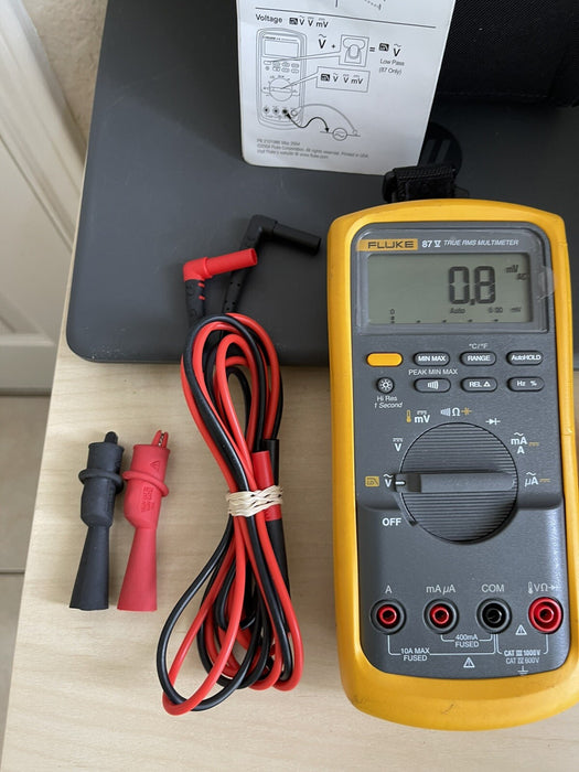 Fluke 87-V Industrial True RMS Digital Multimeter Extra Accessories