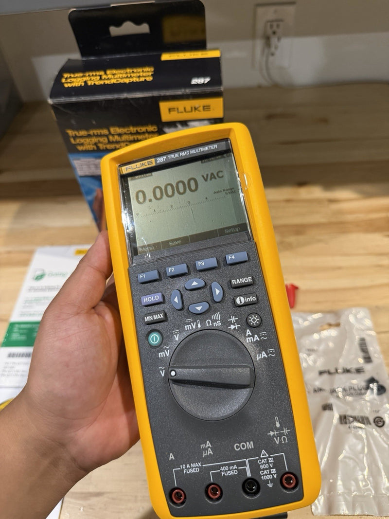 FLUKE 287 TRUE-RMS ELECTRONIC LOGGING MULTIMETER W/ TREND CAPTURE (NEW)