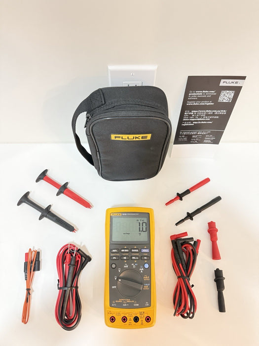 FLUKE 787B PROCESSMETER WITH ACCESSORIES & BAG TESTED