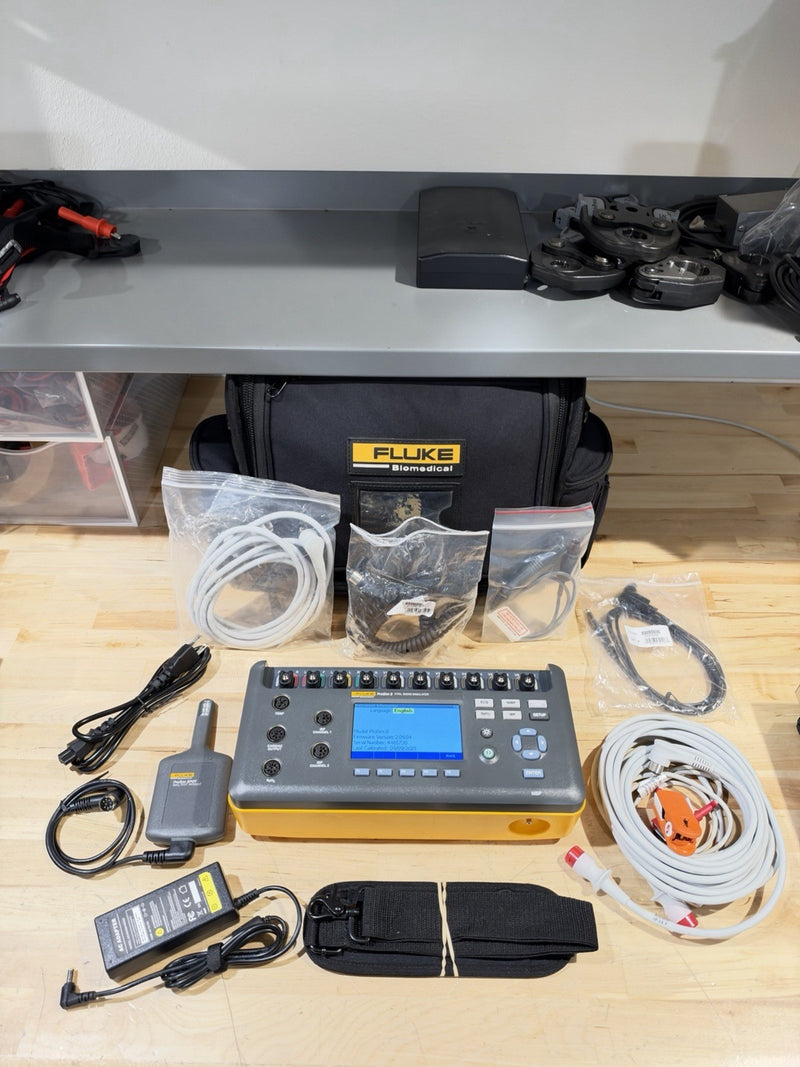 FLUKE BIOMEDICAL PROSIM 8 VITAL SIGNS SIMULATOR KIT W/ SPO2 (CALIBRATED 2026)