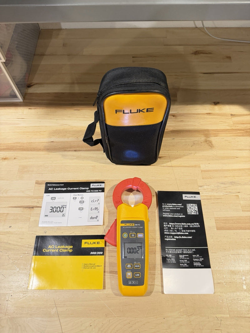 FLUKE 368 FC AC LEAKAGE CURRENT CLAMP FREE SHIPPING