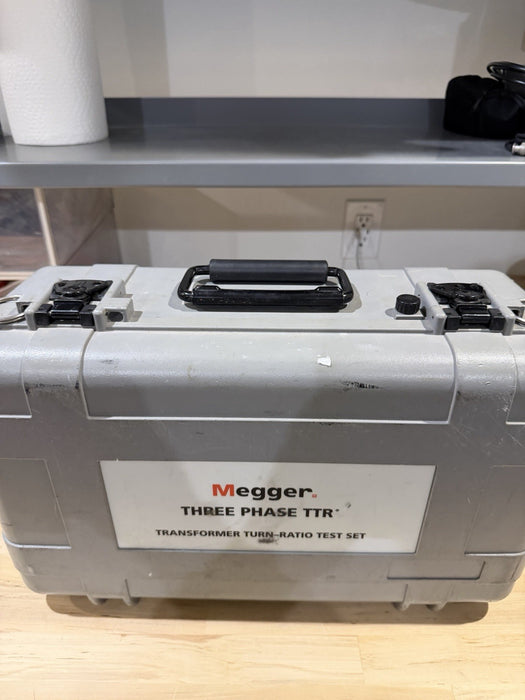 MEGGER THREE-PHASE TTR 550503 TRANSFORMER TURN-RATIO TESTER WITH LEADS TESTED