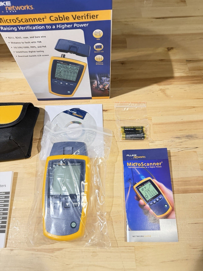 FLUKE NETWORKS MICROSCANNER 2 CABLE VERIFIER