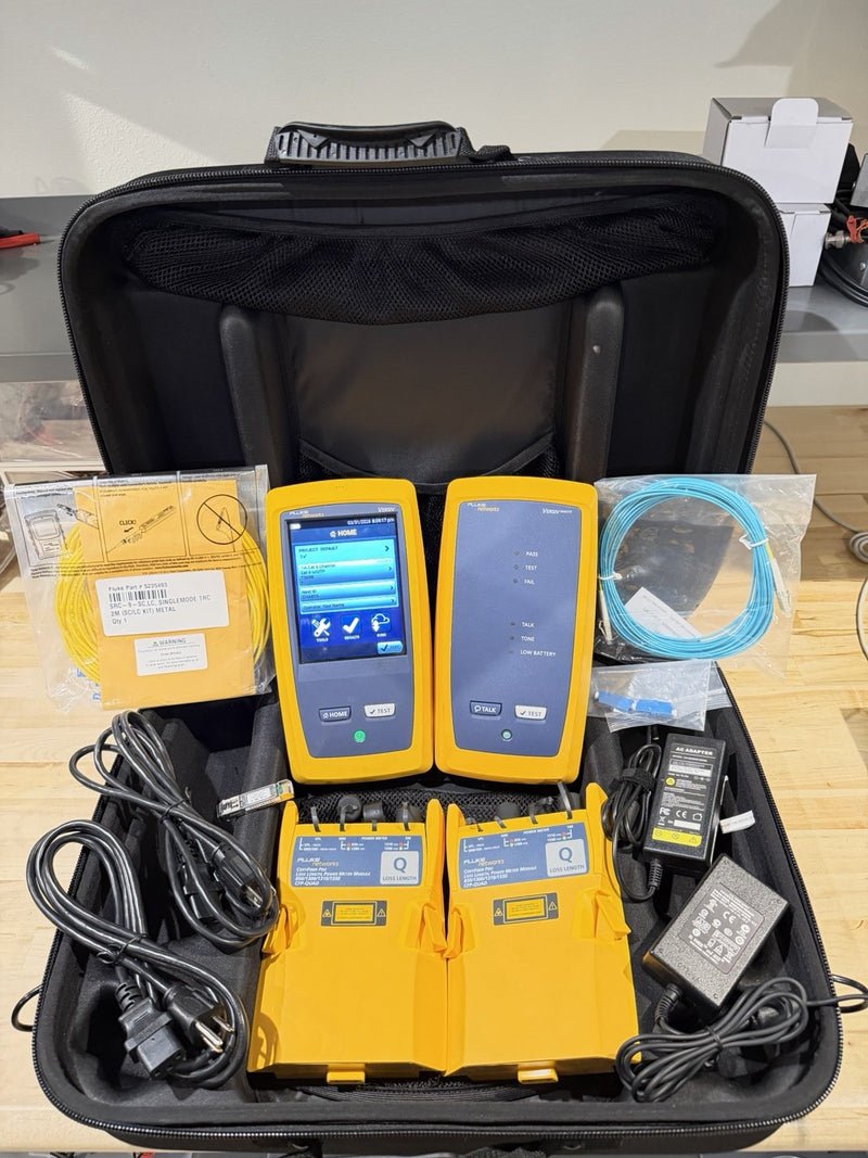FLUKE NETWORKS CFP-100-Q CERTIFIBER PRO QUAD OLTS V1 WITH WIFI TESTED