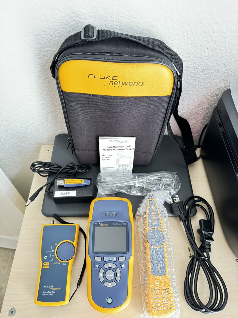 FLUKE NETWORKS LRAT-2000 LINKRUNNER AT-2000 KIT WITH PROBE & TONER