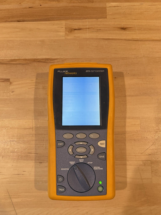 FLUKE NETWORKS DTX-CLT MAINFRAME & W/ CHARGER (TESTED)