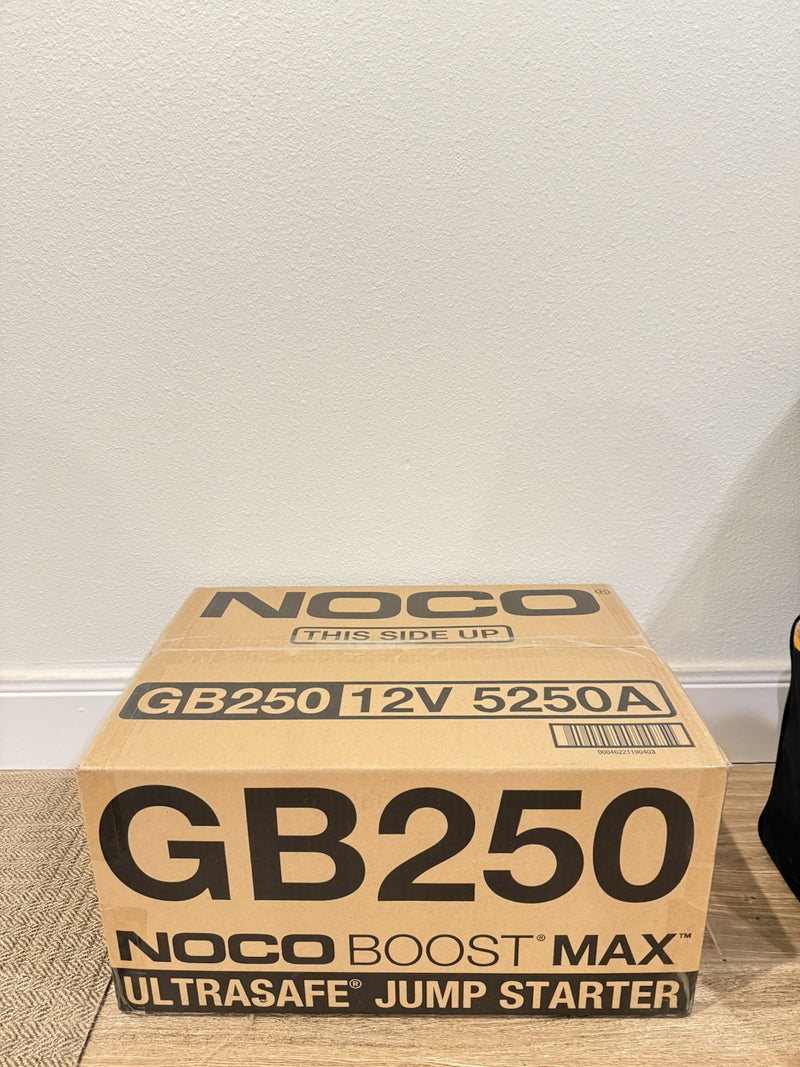 NOCO BOOST MAX GB250 5250A 12V ULTRASAFE PORTABLE JUMPER STARTER -FACTORY SEALED
