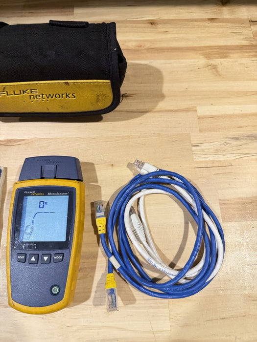 FLUKE NETWORKS MICROSCANNER 2 W/ BAG & MANUAL / SHIPS FAST