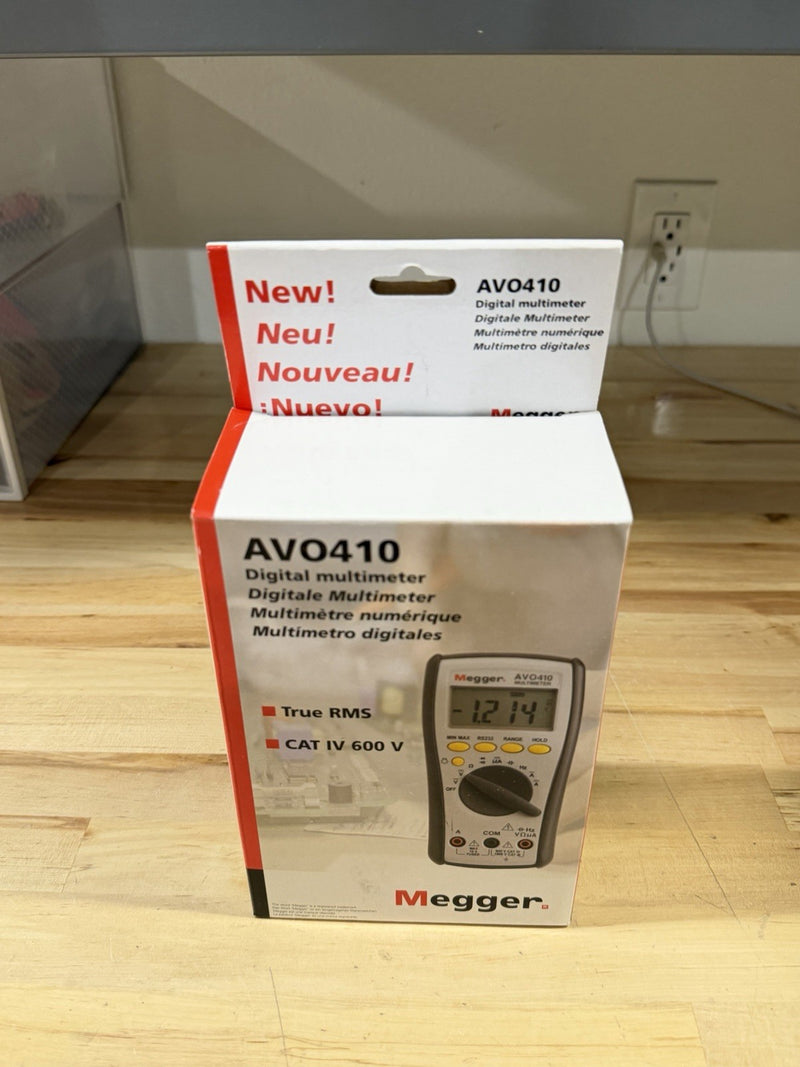 MEGGER AVO410 DIGITAL MULTIMETER TRUE RMS CAT IV 600V WITH LEADS