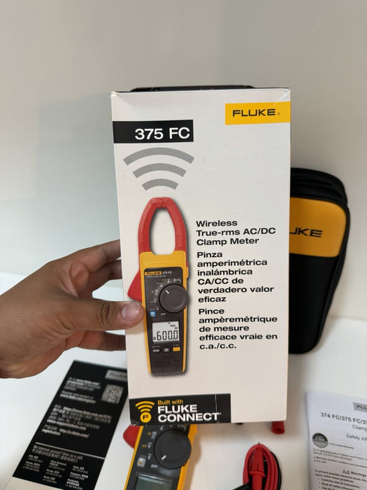 FLUKE 375 FC WIRELESS TRMS AC/DC CLAMP METER NEW SEALED