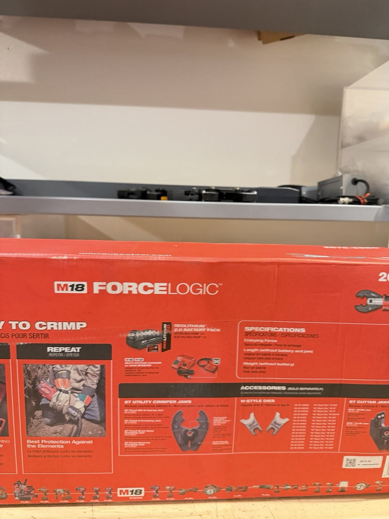 MILWAUKEE 2678-22BG FORCE LOGIC 6T UTILITY CRIMPER KIT W/ BG-D3 JAW (NEW SEALED)
