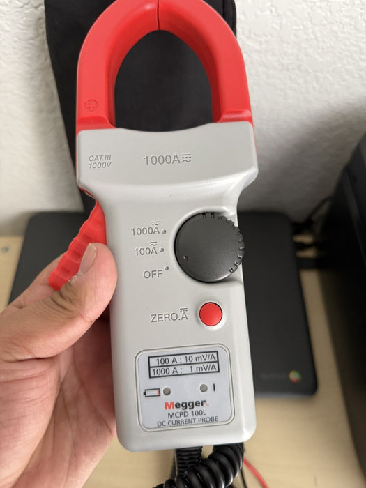 MEGGER MCPD 100L - DLRO100 DC CLAMP WITH BAG