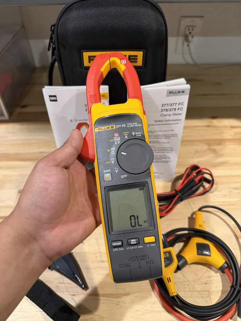 FLUKE 377 FC NON-CONTACT VOLTAGE CLAMP METER SHIPS FAST