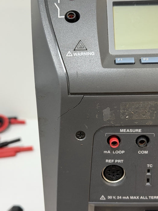 FLUKE 9144 FIELD METROLOGY WELL 50°C TO 660°C TEMPERATURE CALIBRATOR & LEADS