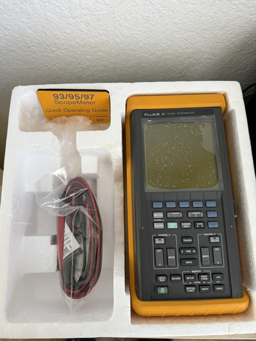 FLUKE 97 50MHZ SCOPEMETER WITH ACCESSORIES RARE