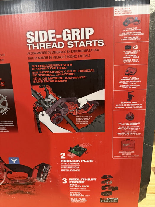MILWAUKEE 2870-22 M18 18V FUEL PIPE THREADER W/ ONE KEY (NEW FACTORY SEALED)