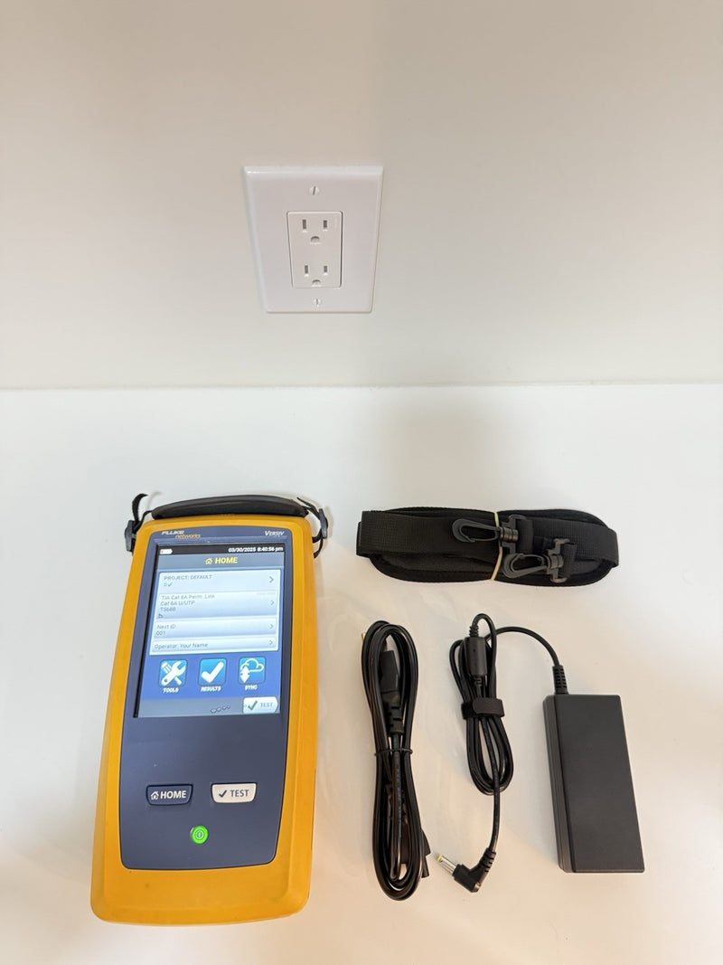 FLUKE NETWORKS VERSIV DSX MAINFRAME WITH CHARGER TESTED