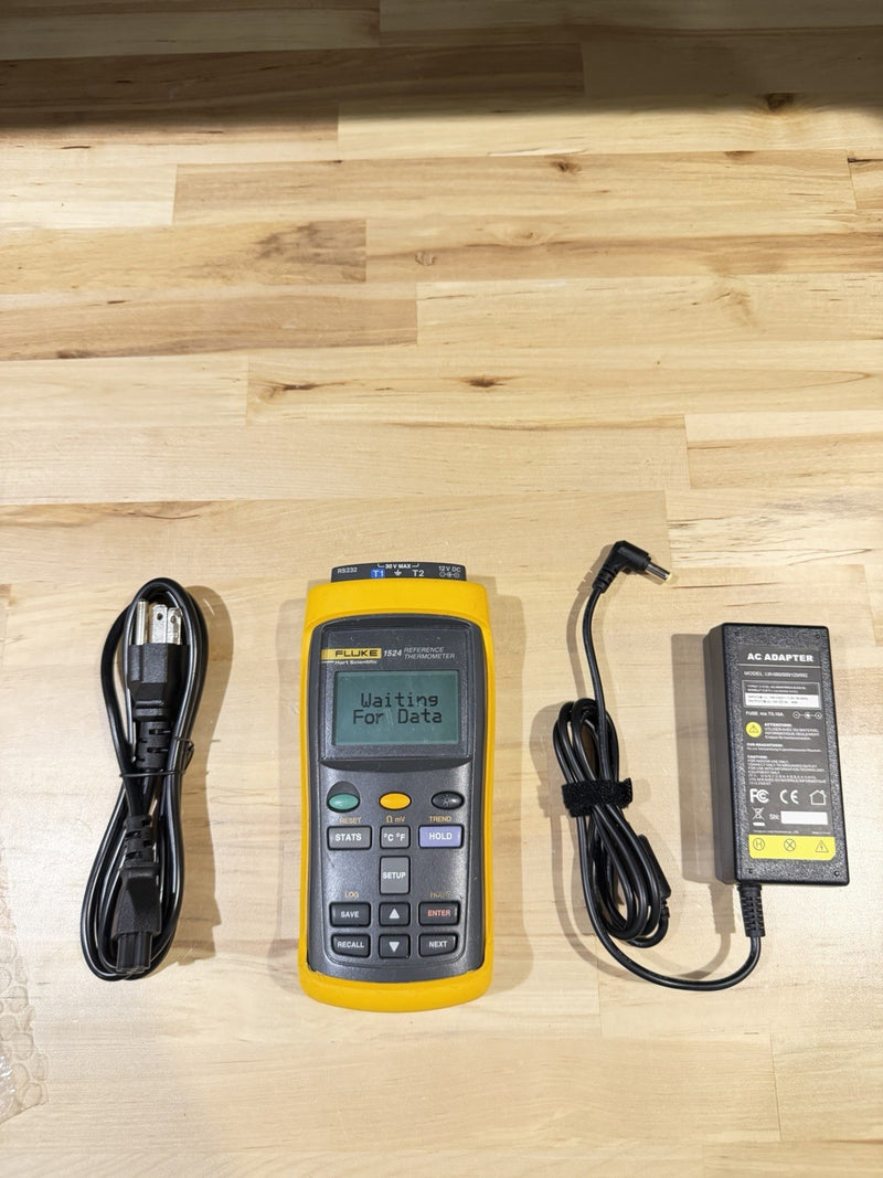 FLUKE 1524 REFERENCE THERMOMETER TESTED