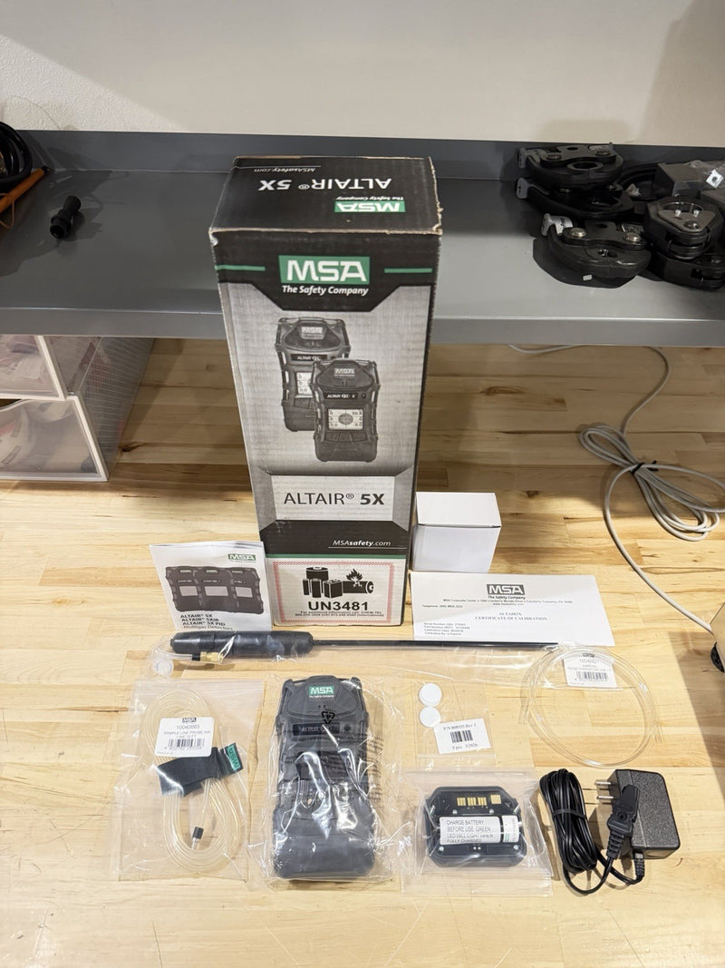 MSA ALTAIR 5X 10165446 MULTIGAS PID DELUXE DETECTOR KIT W/ PROBE KIT -NEW SEALED