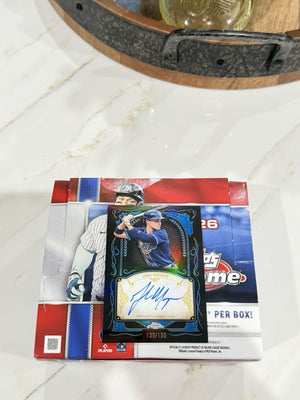 2026 Topps Chrome Jake Mangum Auto Blue Ink Strokes /150