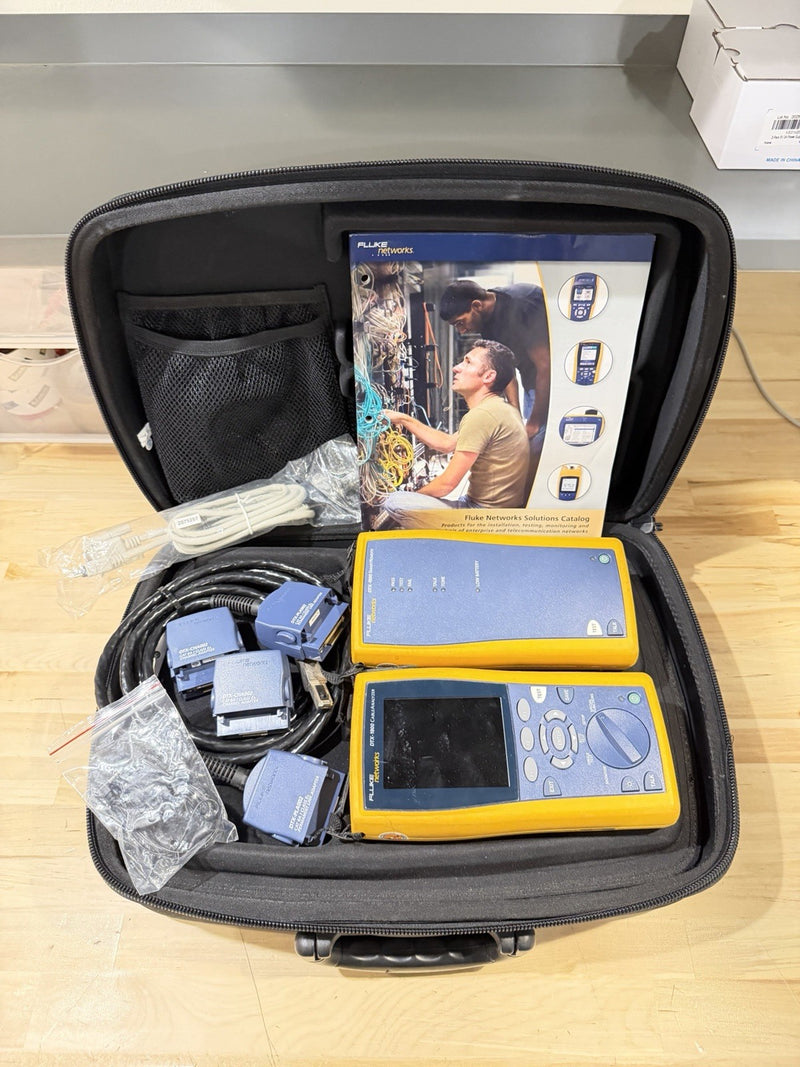 FLUKE NETWORKS DTX-1800 DTX CABLE ANALYZER KIT & PLA002 TESTED