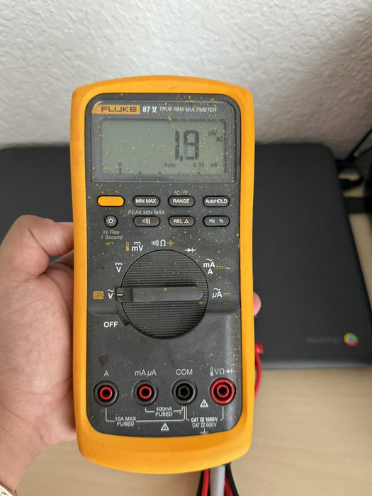 FLUKE 87V TRUE RMS MULTIMETER WITH LEADS