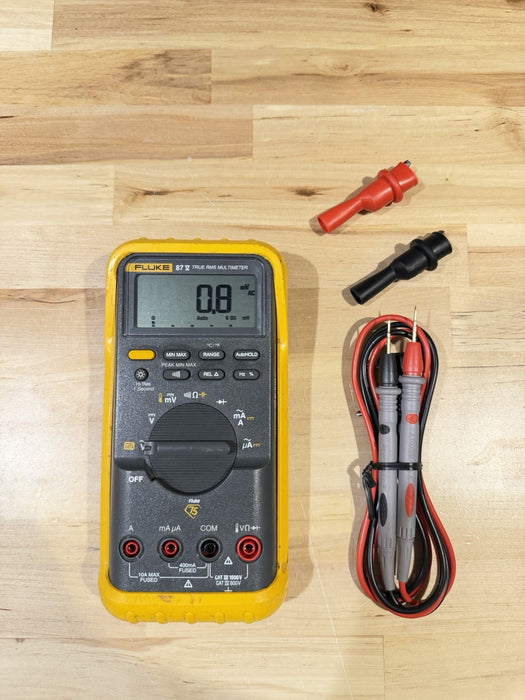 FLUKE 87V TRUE RMS MULTIMETER WITH LEADS TESTED