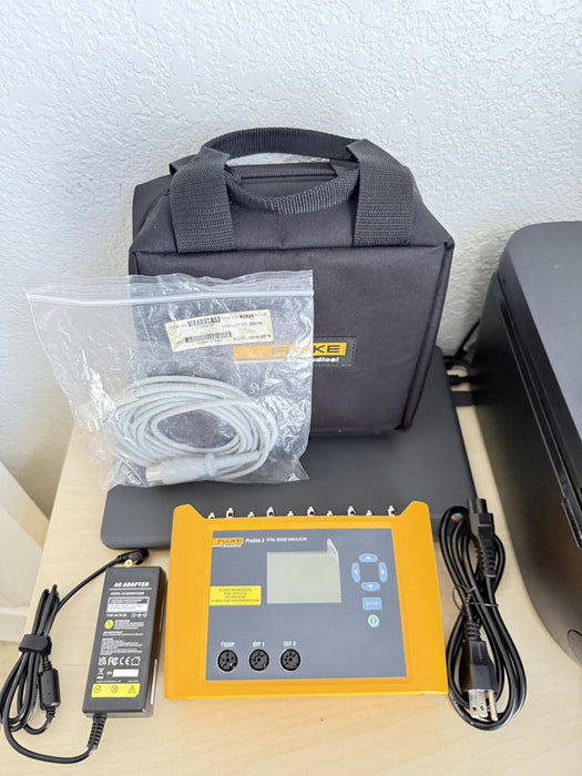 FLUKE BIOMEDICAL PROSIM 2 VITAL SIGNS SIMULATOR W/ ACCESSORIES - FREE SHIPPING