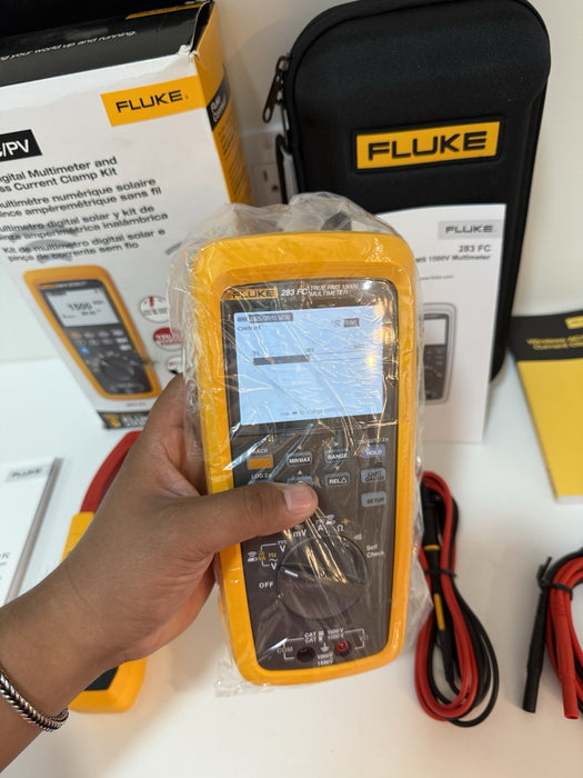 FLUKE 283 FC/PV SOLAR DIGITAL MULTIMETER & WIRELESS CURRENT CLAMP NEW MFD-2025