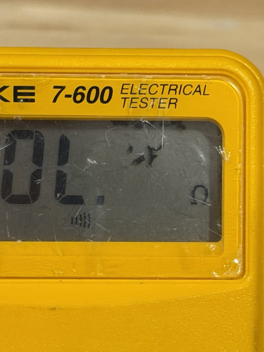 FLUKE 7-600 ELECTRICAL TESTER W/ LEADS & CLIPS (SHIPS FAST) TESTED