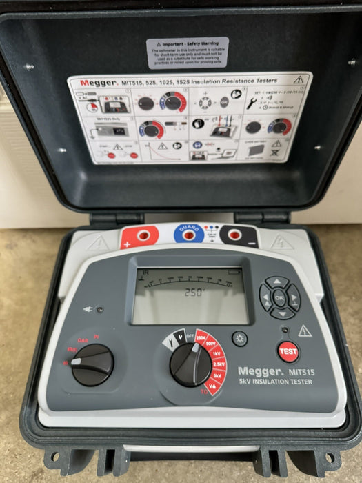 MEGGER MIT515 5KV INSULATION RESISTANCE TESTER