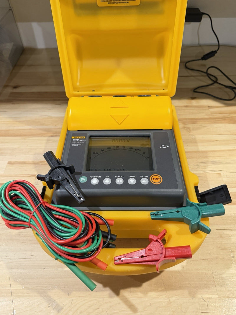 FLUKE 1550B MEGOHMMETER HIGH VOLTAGE INSULATION TESTER W/ LEADS - TESTED