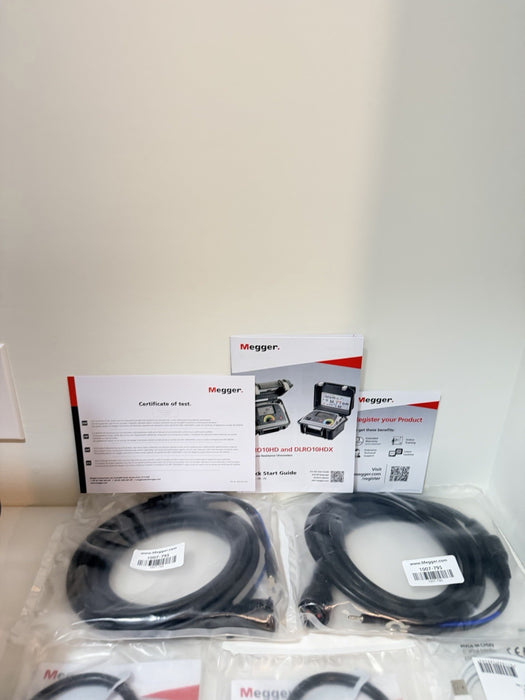 MEGGER DLRO10HDX DIGITAL LOW RESISTANCE OHMMETER KIT(NEW FACTORY SEALED)CAL 2025