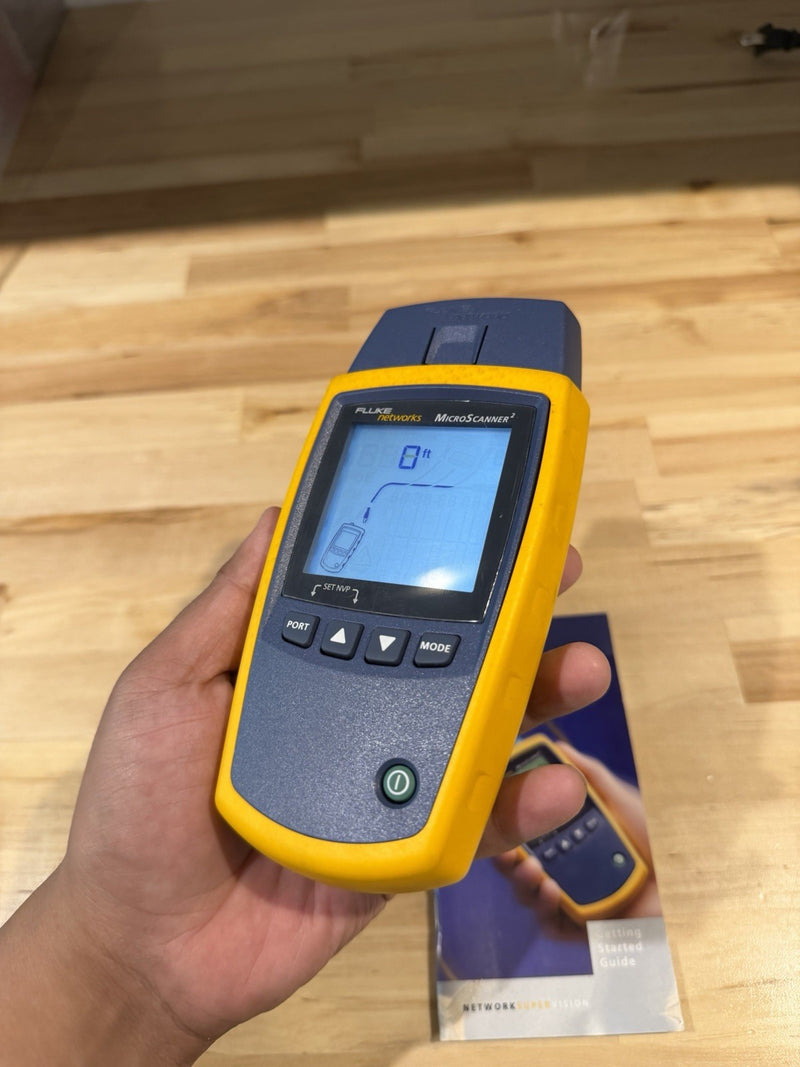 FLUKE NETWORKS MICROSCANNER 2 CABLE VERIFIER TESTER TESTED