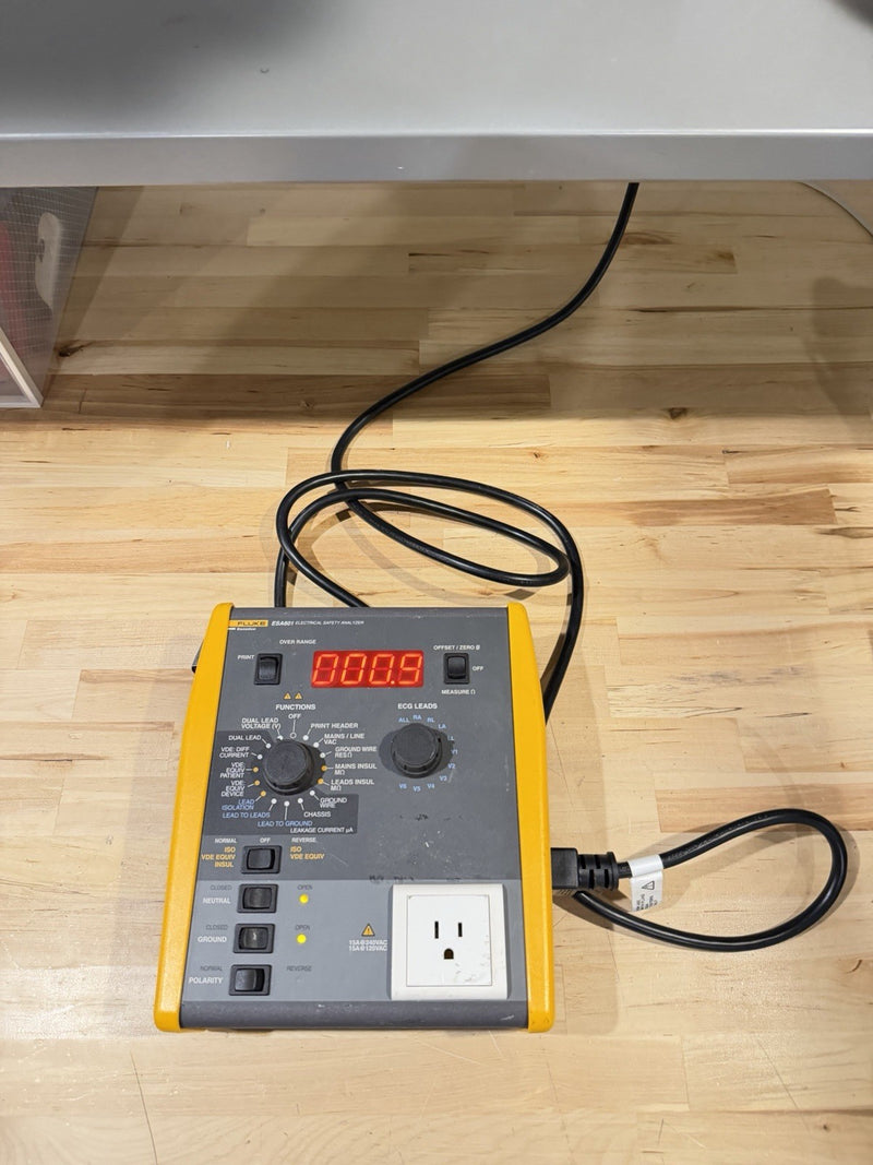 FLUKE BIOMEDICAL ESA601 ELECTRICAL SAFETY ANALYZER TESTER