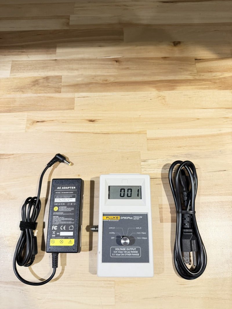 FLUKE BIOMEDICAL DPM2PLUS PRESSURE METER TESTED