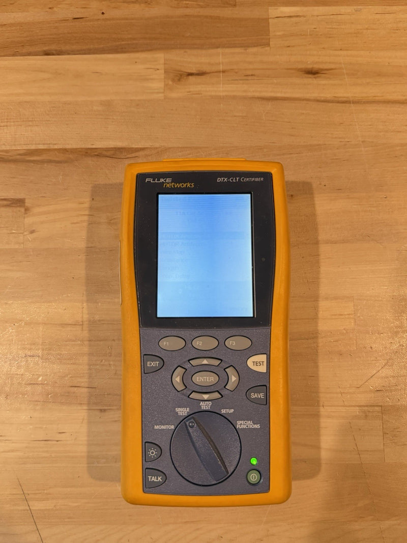 FLUKE NETWORKS DTX-CLT MAINFRAME & W/ CHARGER (TESTED)