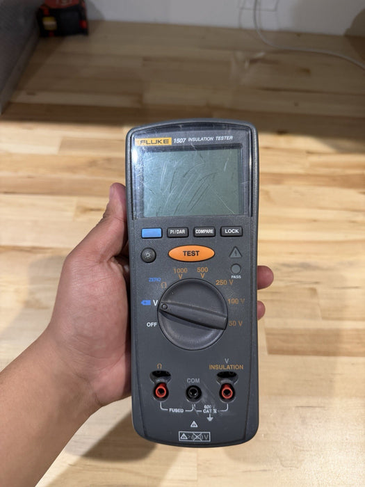 FLUKE 1507 INSULATION MULTIMETER (PARTS ONLY) FOR PARTS - SHIPS FAST