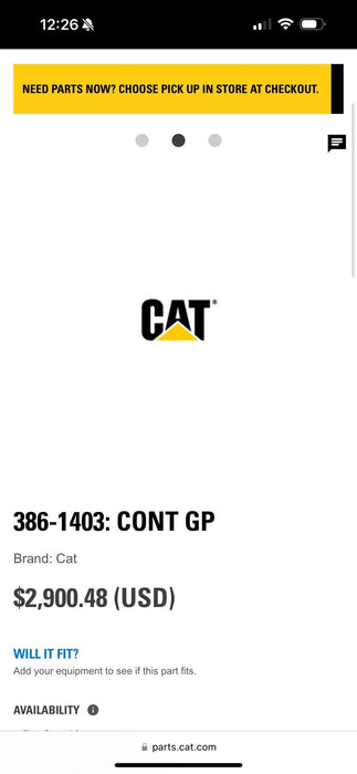 CAT 386-1403 CONT GP ( NEW IN BOX)