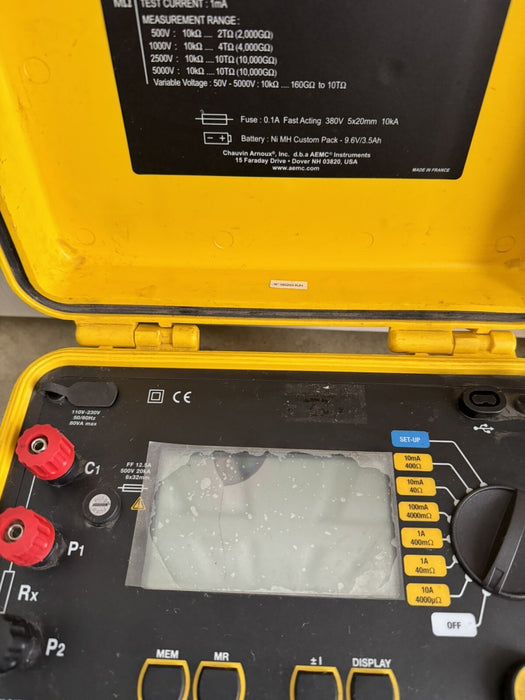 AEMC Instruments Model 6240 Micro-Ohmmeter 110V-230V 50/60Hz 80VA NO PROBES