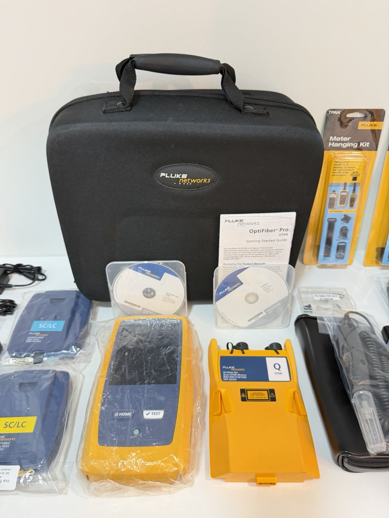 FLUKE NETWORKS OFP2-100-QI OPTIFIBER PRO QUAD OTDR V2 KIT (NEW SEALED) TESTED
