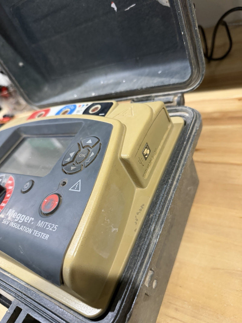 MEGGER MIT525 5-KV INSULATION RESISTANCE TESTER FOR PARTS