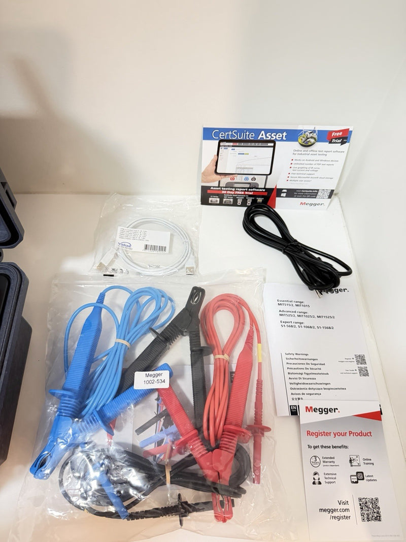MEGGER MIT1025-2 10KV ADVANCED INSULATION TESTER(CALIBRATED 2026/2027)NEW SEALED