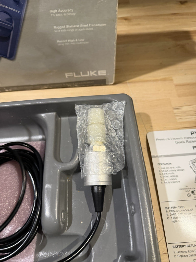 FLUKE PV350 PRESSURE VACUMM TRANSDUCER MODULE TESTED