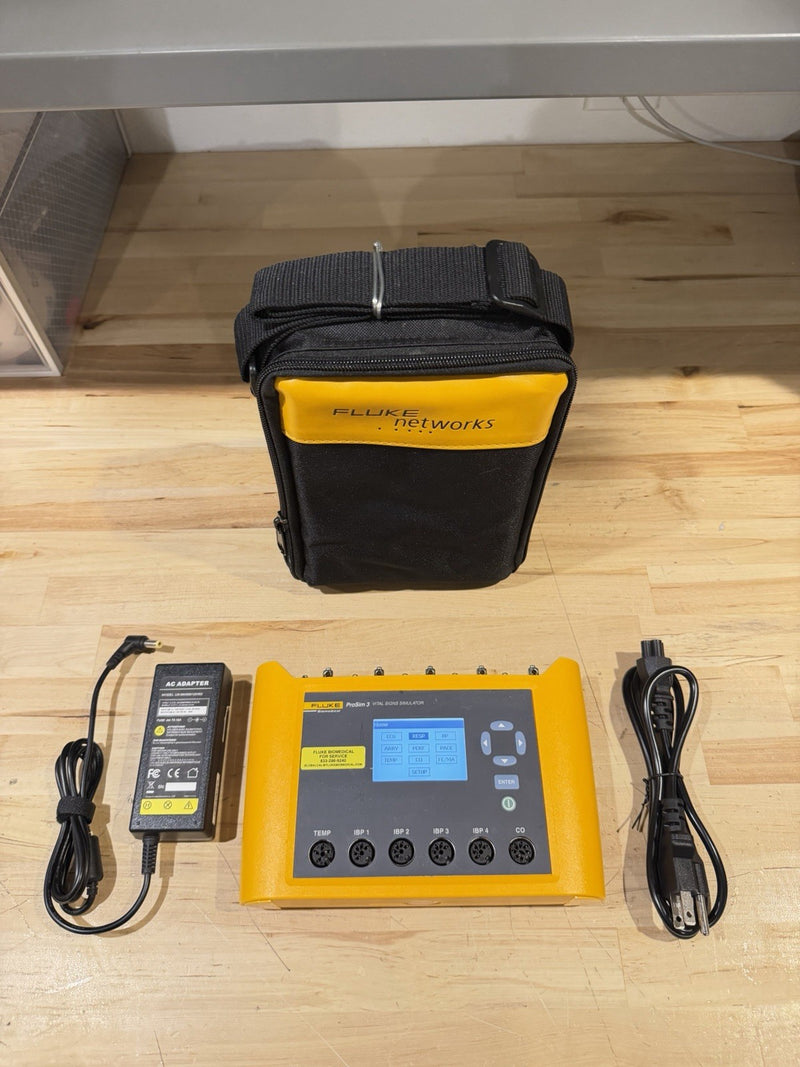 FLUKE BIOMEDICAL PROSIM 3 VITAL SIGNS SIMULATOR W/ CHARGER - TESTED